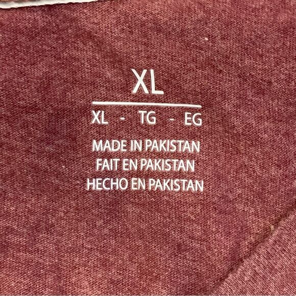 Antigua Women’s Flip Maroon Heathered Long Sleeve Top Size XL - Picture 6 of 10